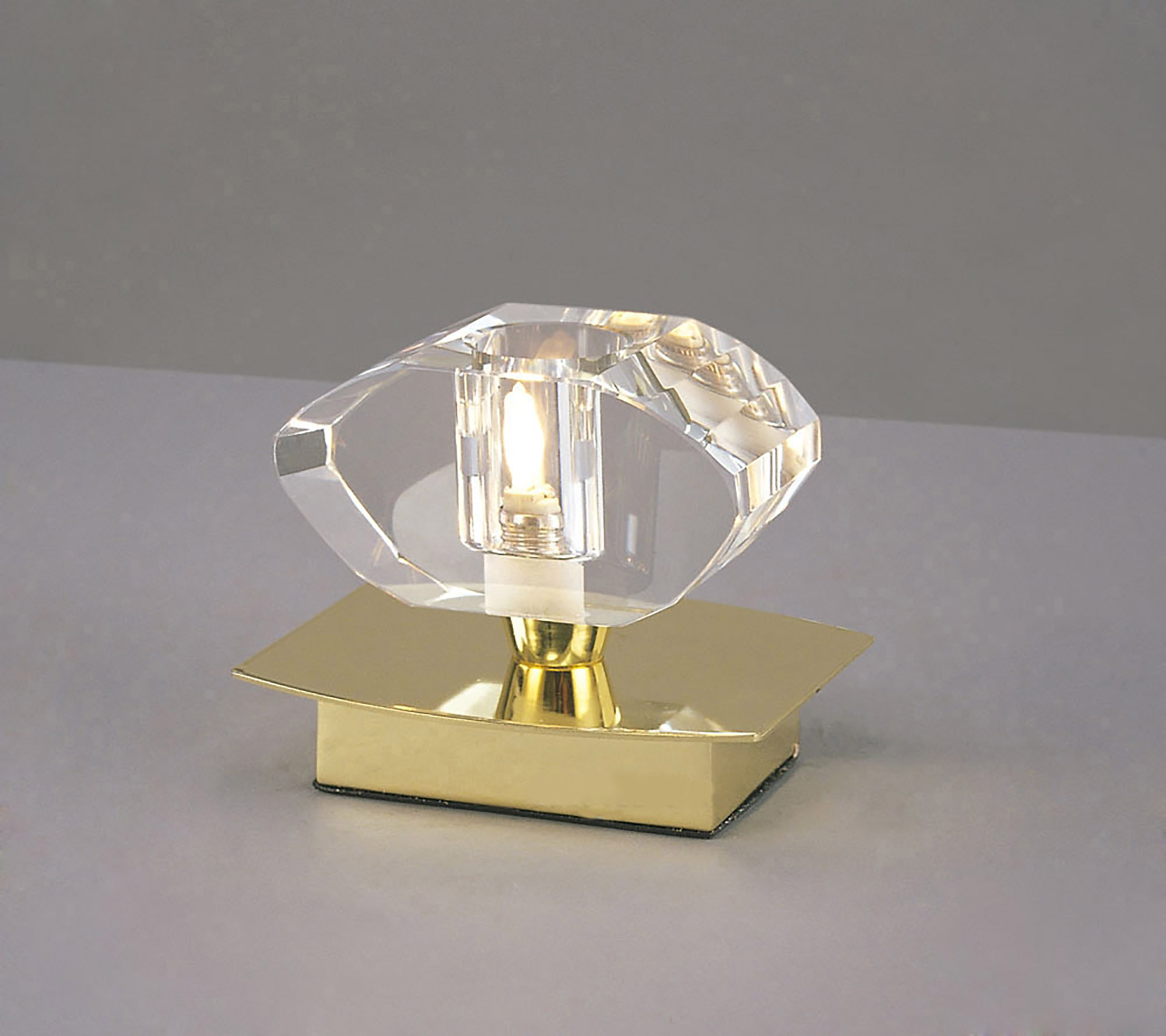 M0426PB  Alfa PB Crystal 10cm 1 Light Table Lamp